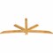 Ekena Millwork Alberta Rough Sawn Timber Gable Bracket, Western Red Cedar, 84"W x 35"H x 2"D x 4"F, 10/12 Pitch GBW084X35X0204ALB00RWR - alternate 2